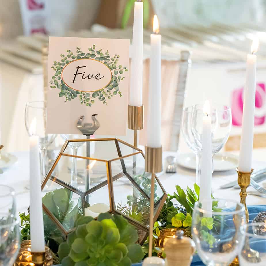 Hire Your Day - Green Table Setting