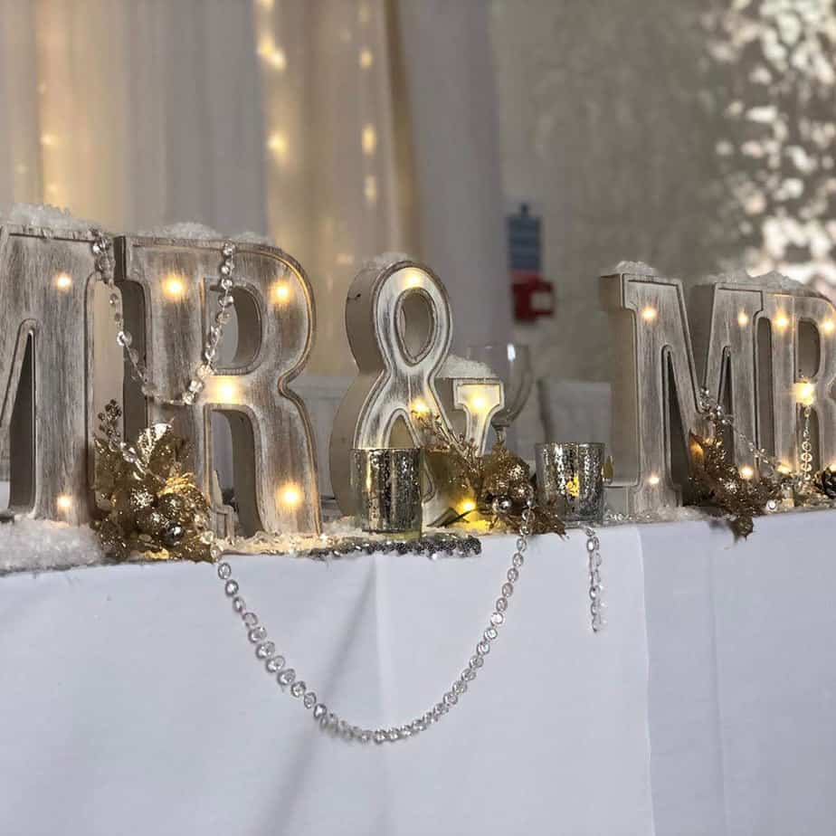 Hire Your Day wedding venue light up lights