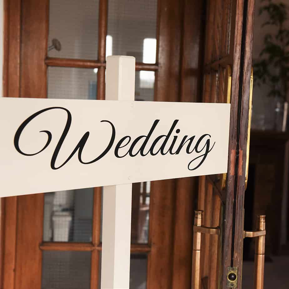 Hire Your Day wedding venue signs