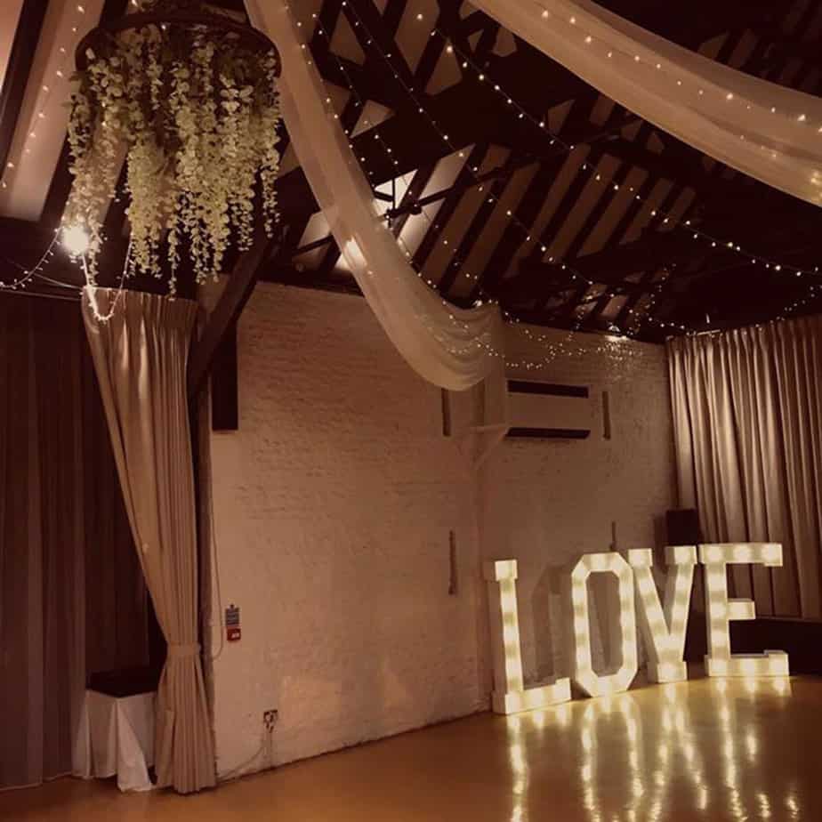 Hire Your Day wedding venue light up lights