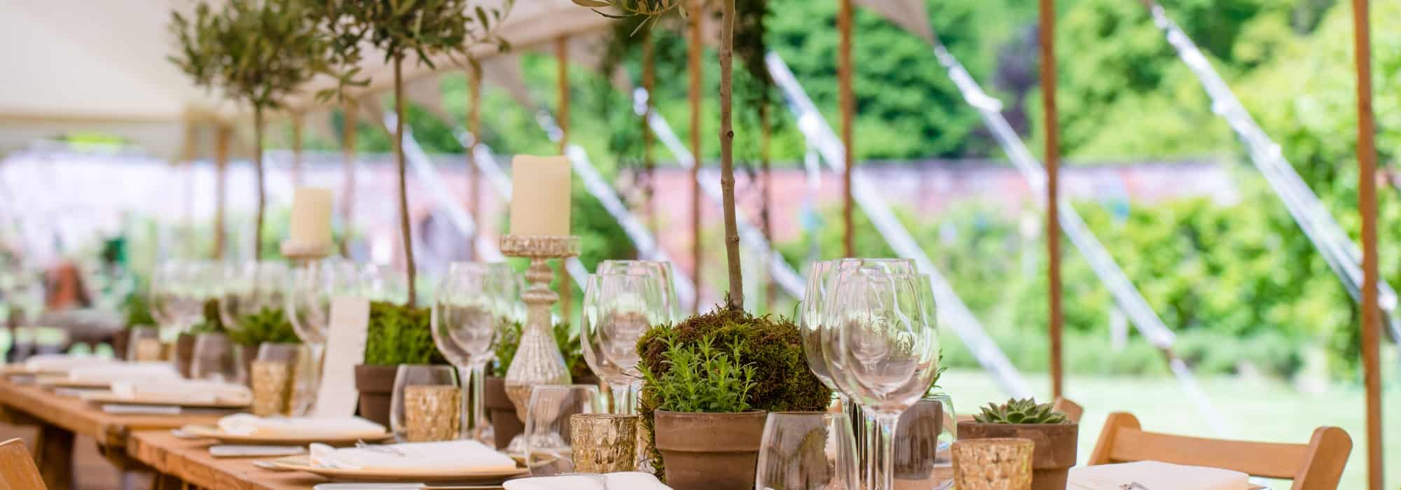Hire Your Day Wedding venue styling - marquee