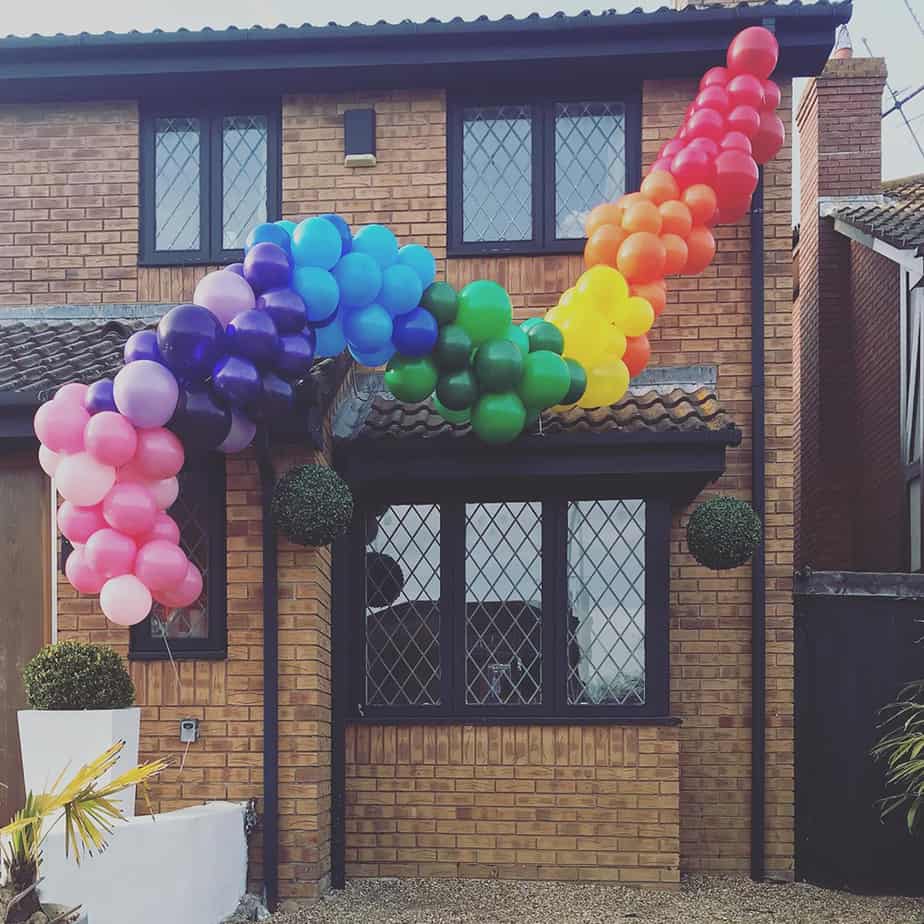 Hire Your Day rainbow balloons